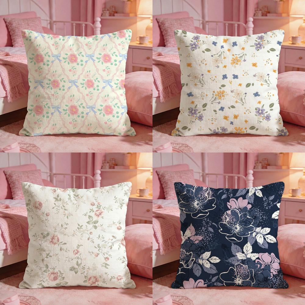 Interior Design Illustrated - Art-Art Petal IllustrationS Cushion Cover Premium
