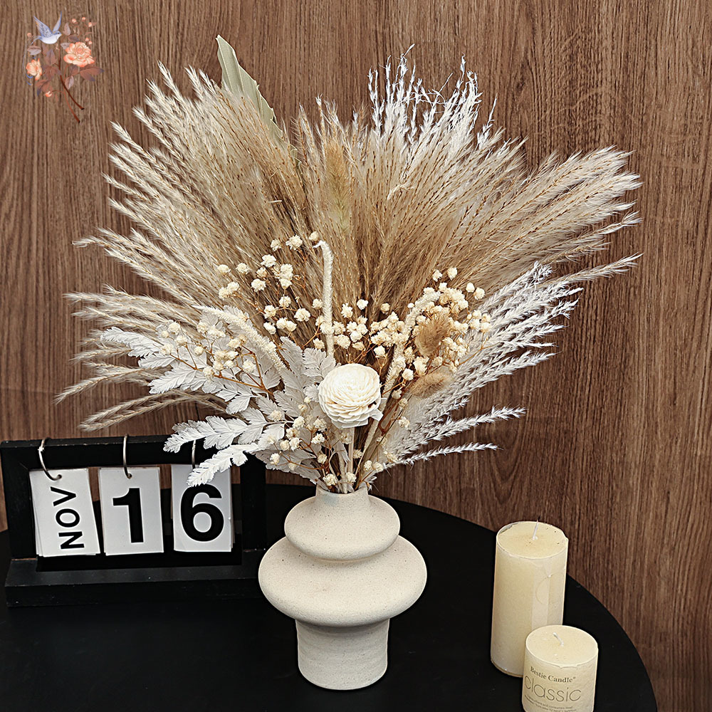 40 Pieces Dried Pampas Reeds P - đánh giá và giá Dried Pampas Bundle