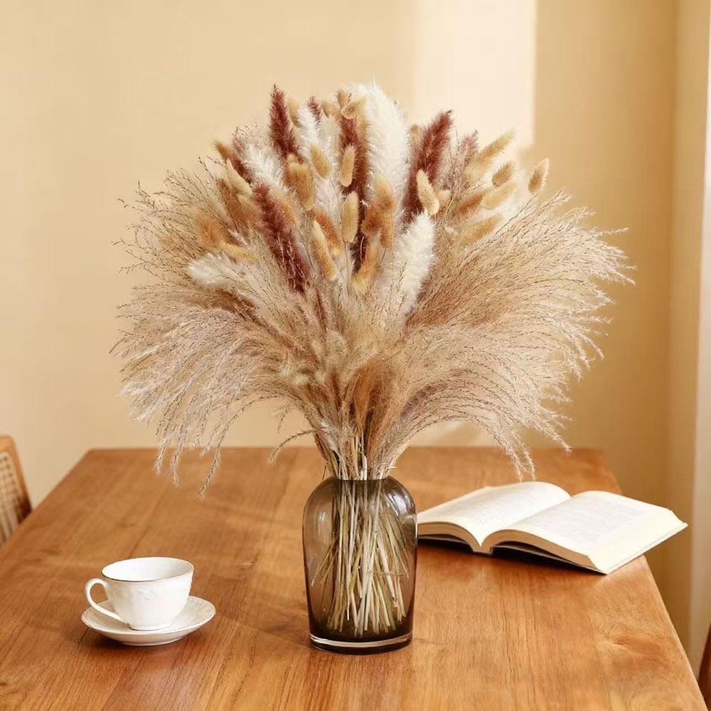 Natural Mixed Dried Flower Bou - đánh giá và giá Dried Pampas Bundle