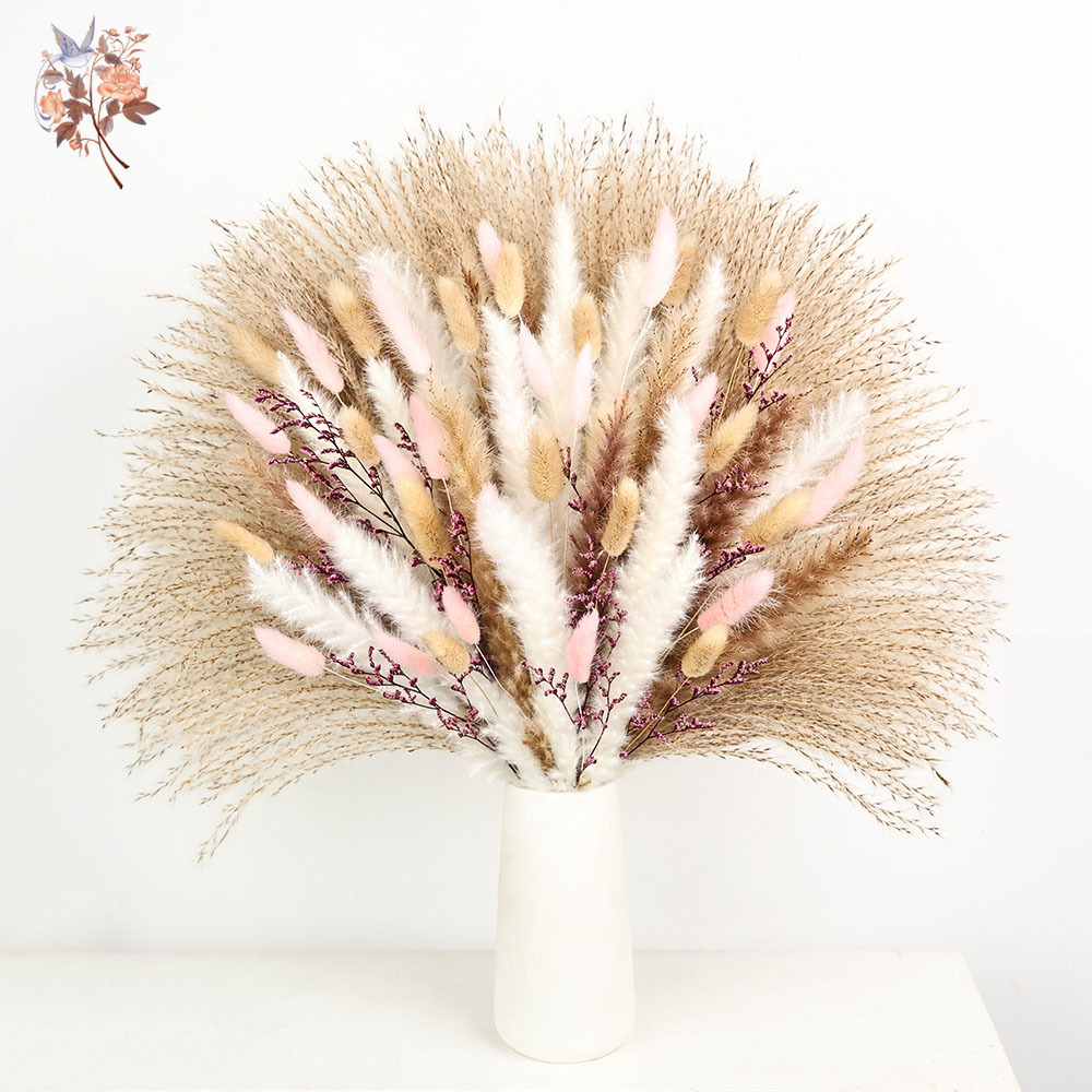 Fluffy Pampas Rabbit Tails Gra - đánh giá và giá Dried Pampas Bundle