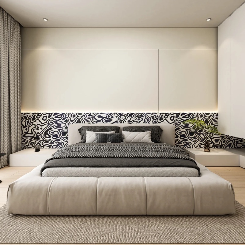 Tech Black White Graphic Wood  - đánh giá và giá Interior Design Graphic Design