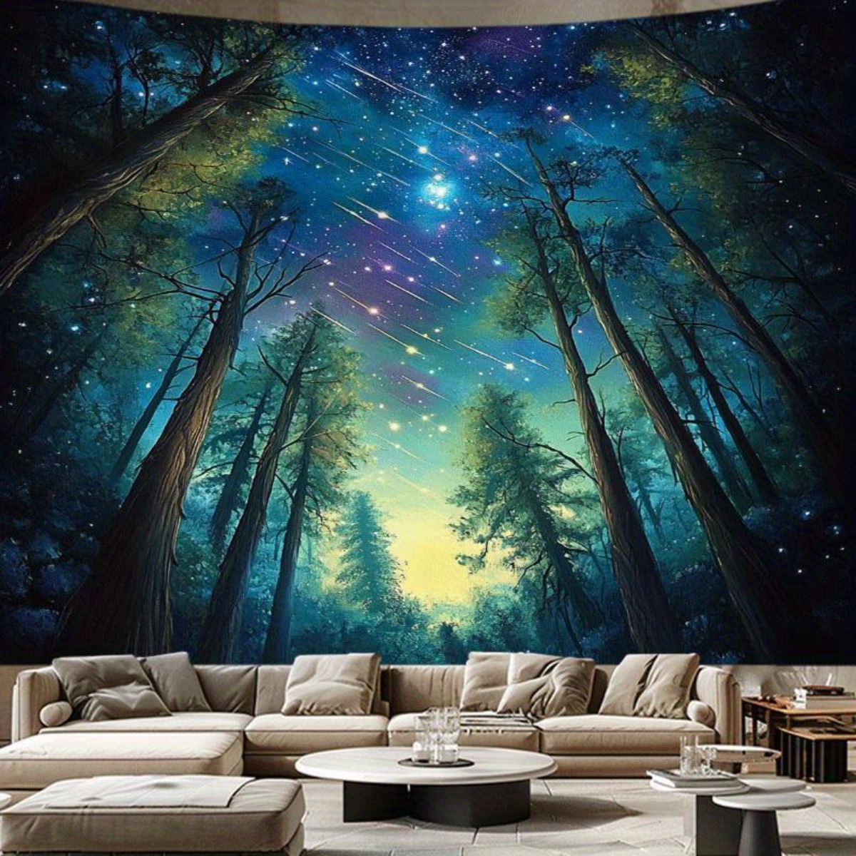 Starry Night Forest Sky Wall T - đánh giá và giá Interior Design Hd