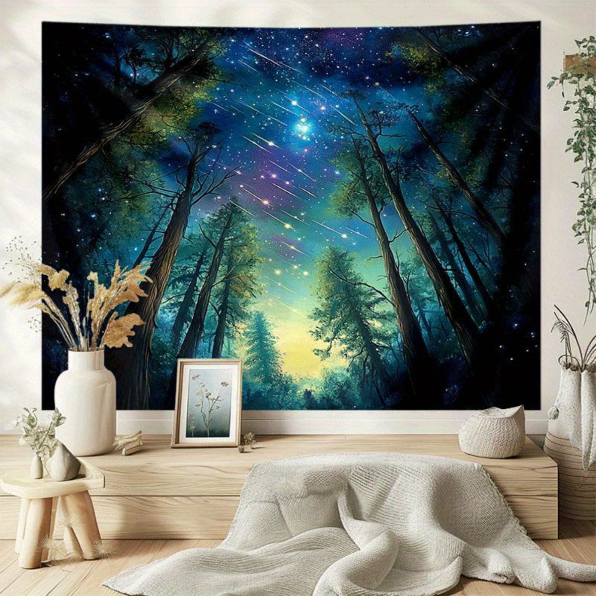 Starry Night Forest Sky Wall T - đánh giá và giá Interior Design Hd