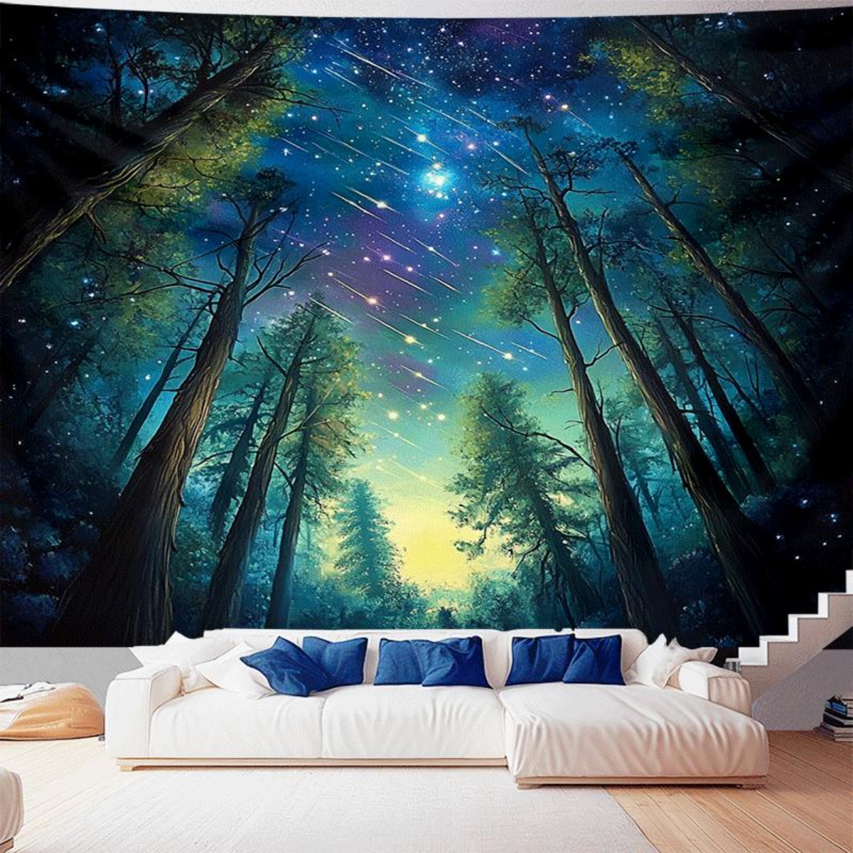 Starry Night Forest Sky Wall T - đánh giá và giá Interior Design Hd