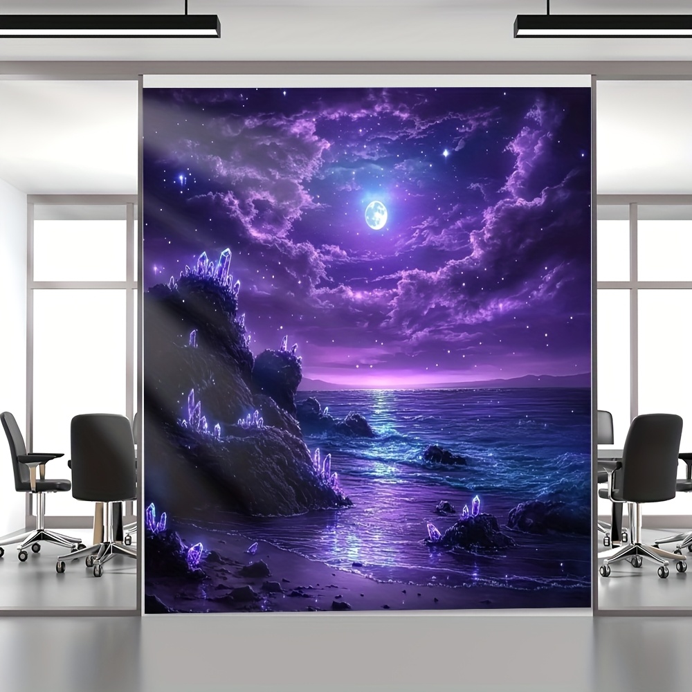 Purple Moon Ocean Night Wall M - đánh giá và giá Interior Design Hd