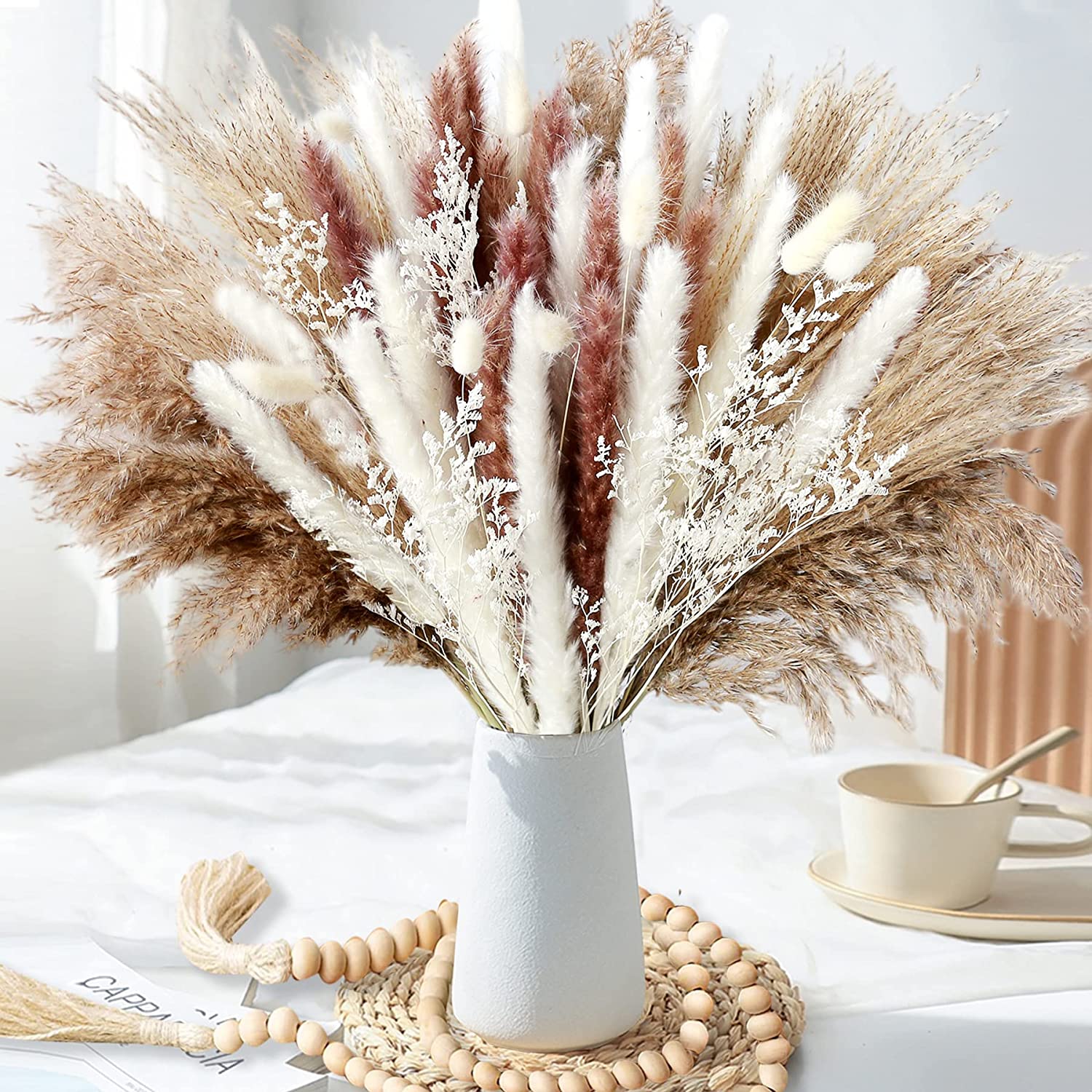 Home Table Decor Dried Plants  - đánh giá và giá Dried Pampas Bundle