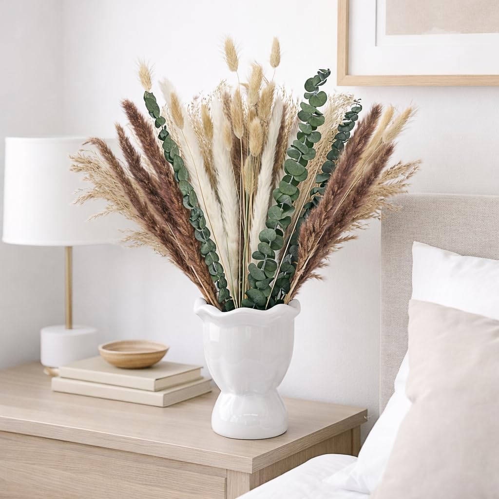 65Pcs DIY Natural Dried Flower - đánh giá và giá Dried Pampas Bundle