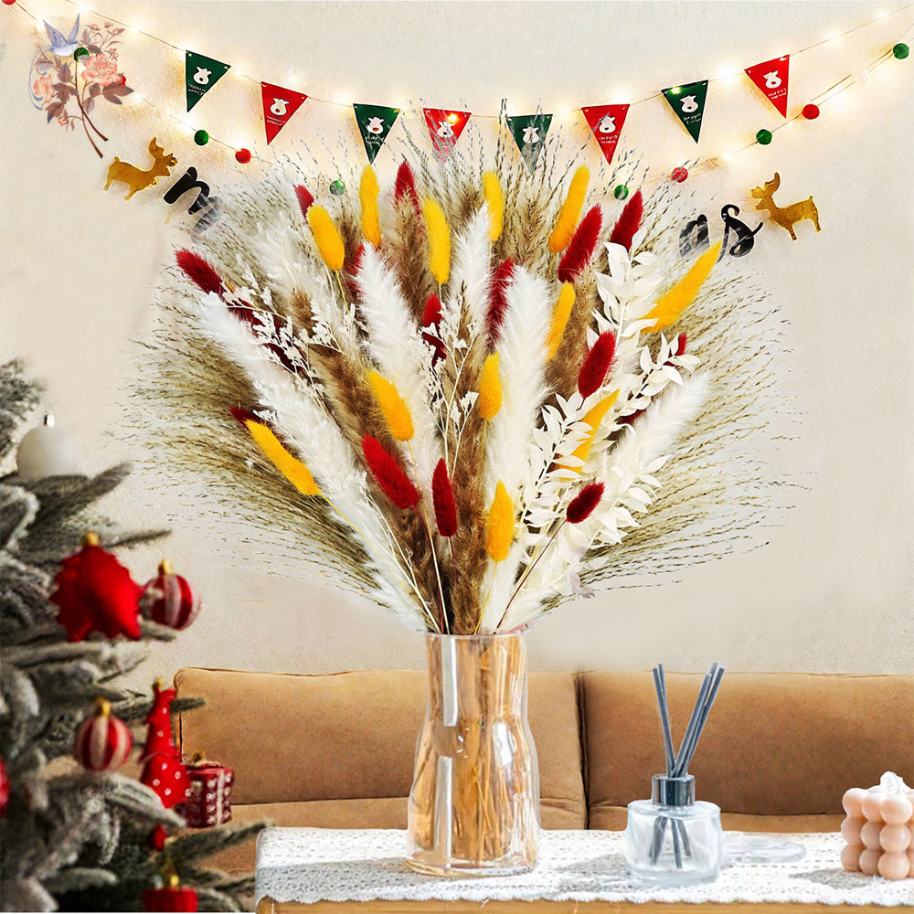 70 Stems Natural Fluffy Pampas - đánh giá và giá Dried Pampas Bundle