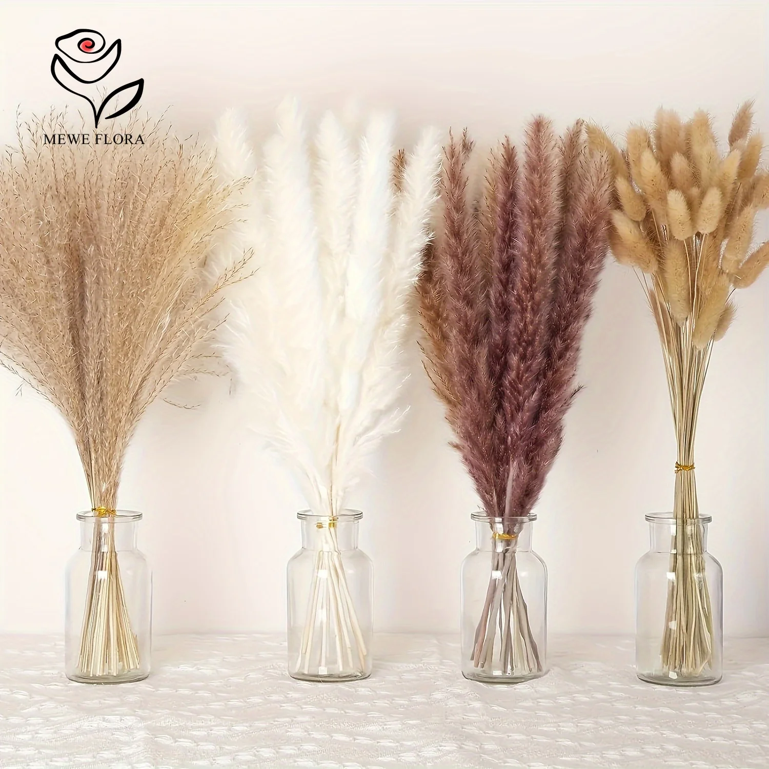 200Pcs Dried Pampas Bunny Tail - đánh giá và giá Dried Pampas Bundle