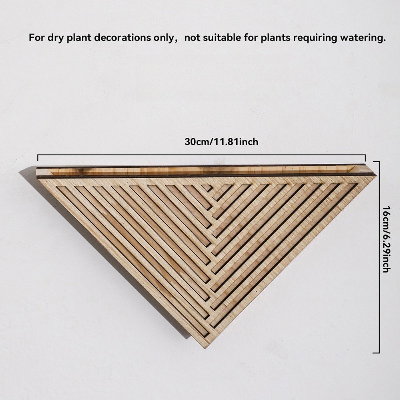 1pcs Light Wood Geometric Line - đánh giá và giá Geometric Shelf Triangle
